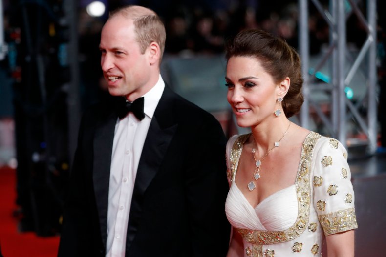 Prince William Kate Middleton BAFTA 2020