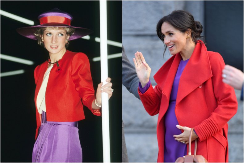 Princess Diana and Meghan Markle Color Block