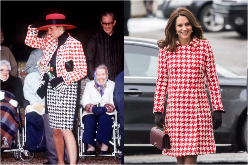 Princess Diana and Kate Middleton Houndstooth