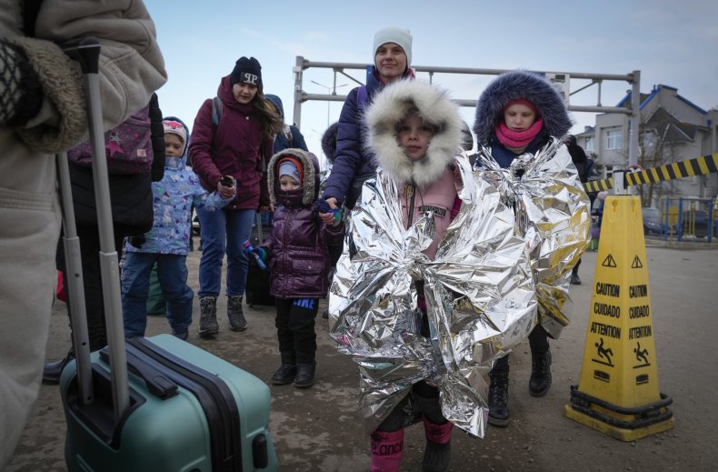 Refugees arrive in Moldova