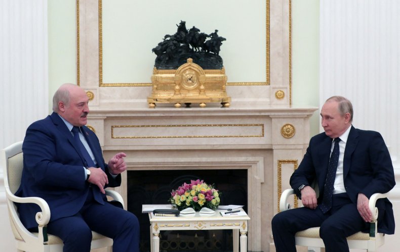 Putin and Lukashenko in the Kremlin