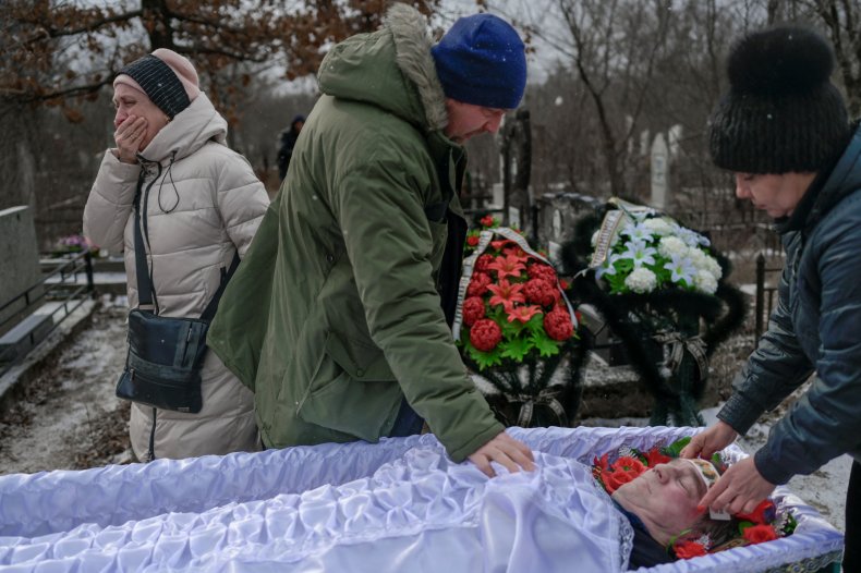 Mourners in Mykolaiv