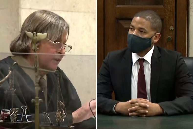 Judge James Linn and Jussie Smollett