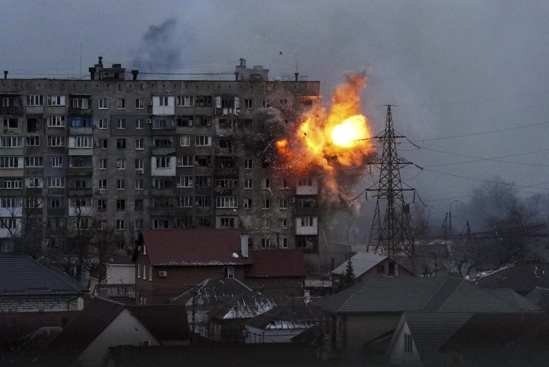 Strike on Apartment in Mariupol 