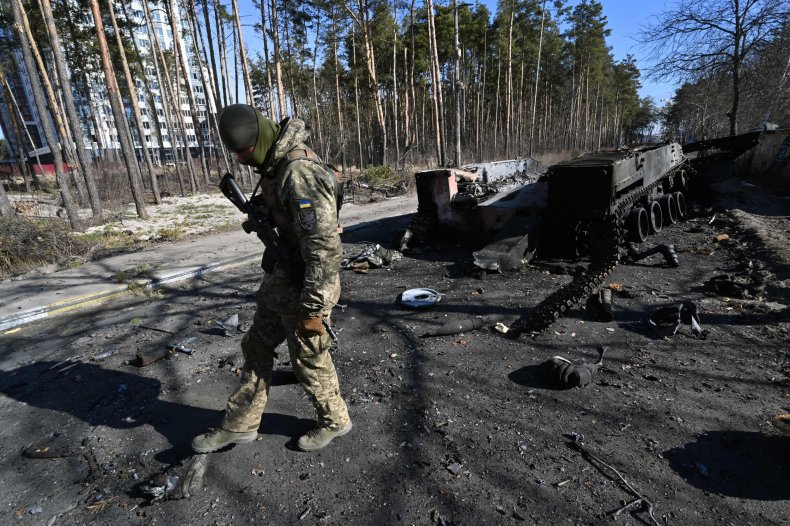 Ukrainian soldier