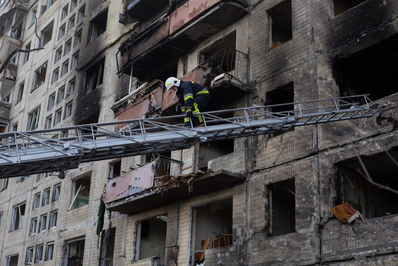 Firefighters In Kyiv, Ukraine