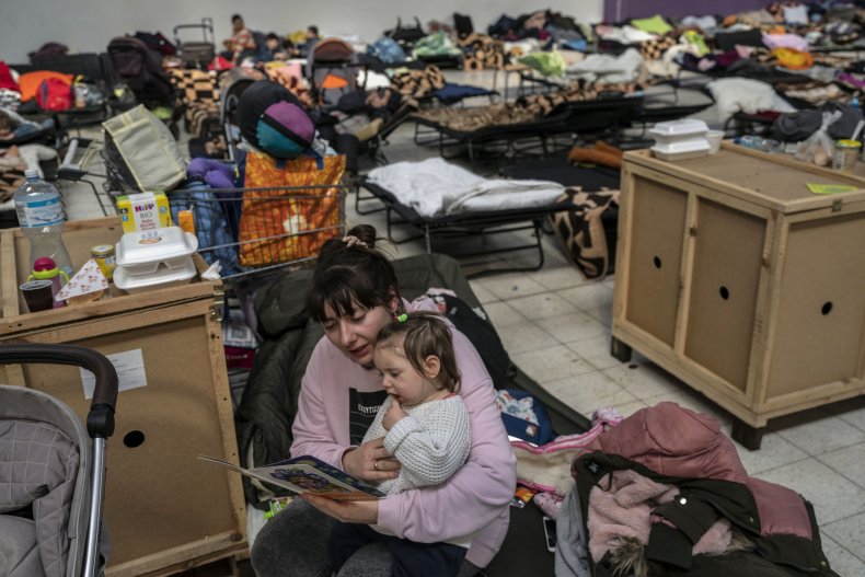 Korczowa refugee center