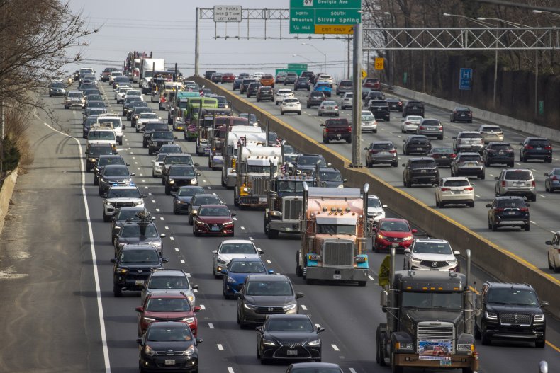 Trucker Convoy Traffic Jams