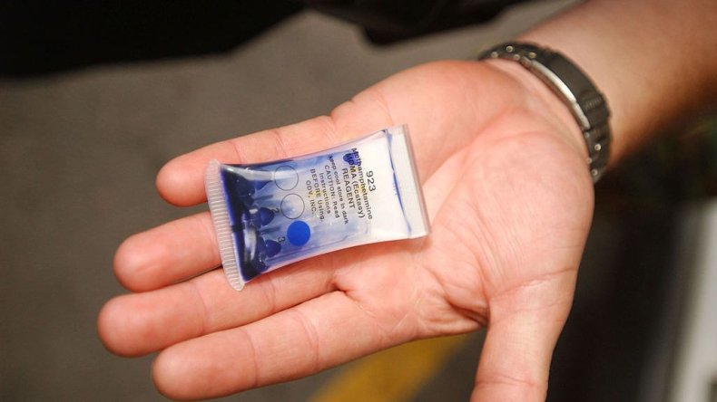 Methamphetamine tested by police