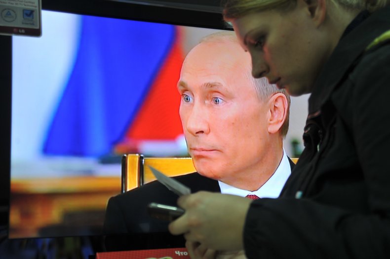 Vladimir Putin on TV 