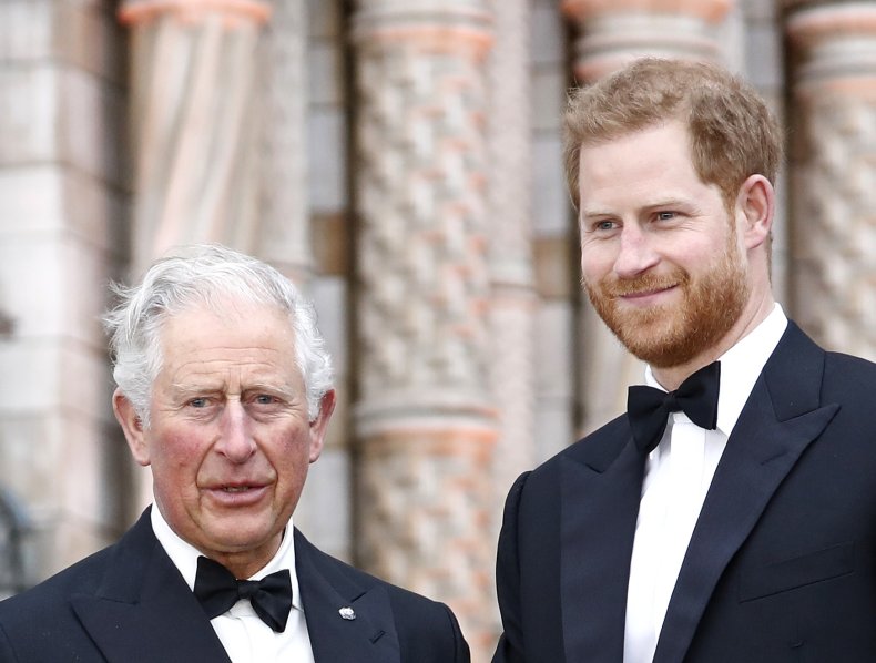 Prince Harry and Charles at Museum