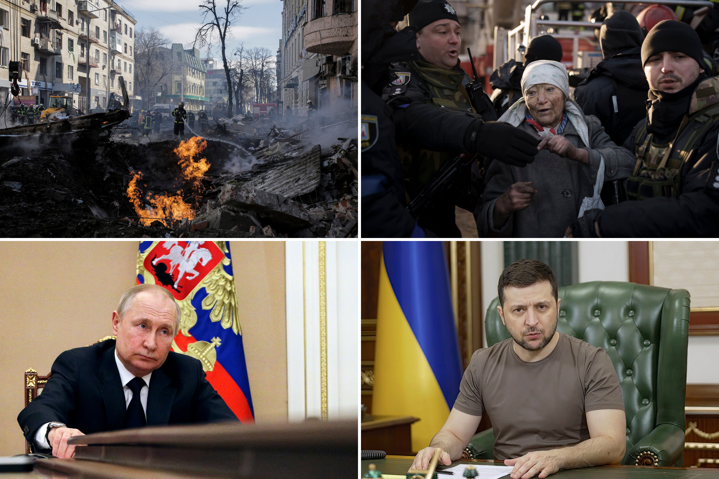 Ukraine Updates Live: European Leaders Meet Zelesnky as Russian Advance Stalls