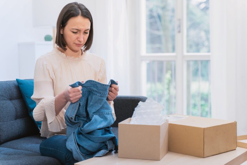 Woman disappointed with gift