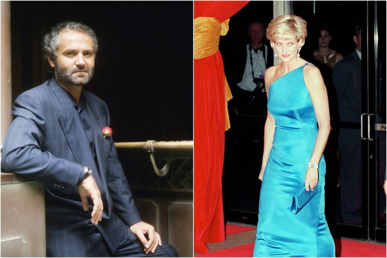 Princess Diana and Gianni Versace