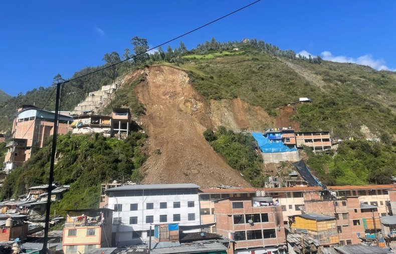 Peru Landslide Buries Homes