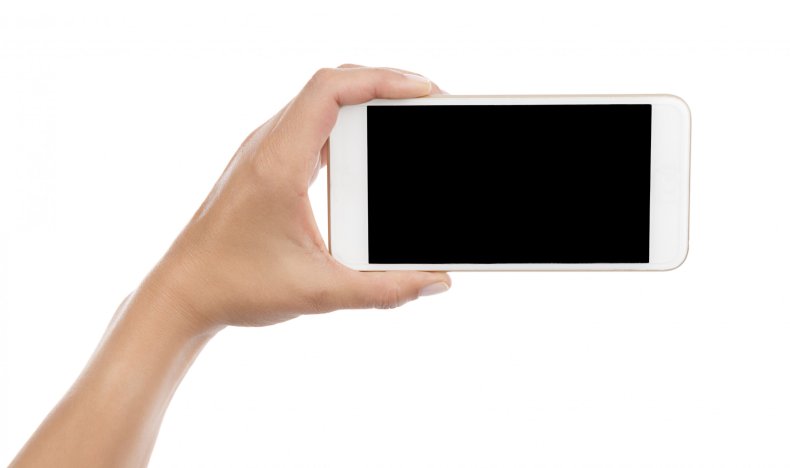 Person holding phone