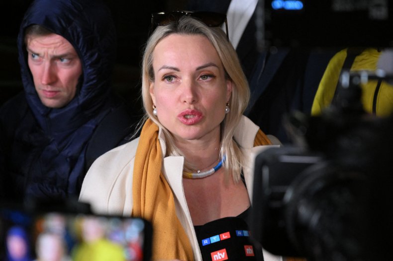Marina Ovsyannikova outside court