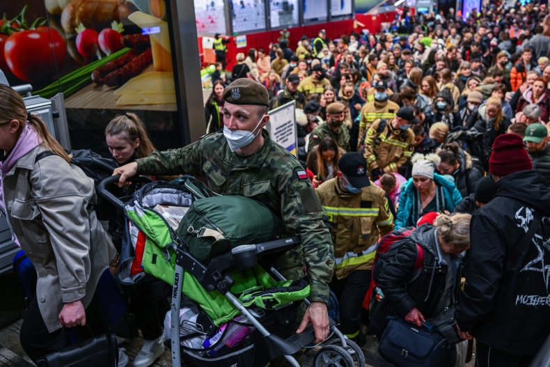 Ukrainians Fleeing in Poland