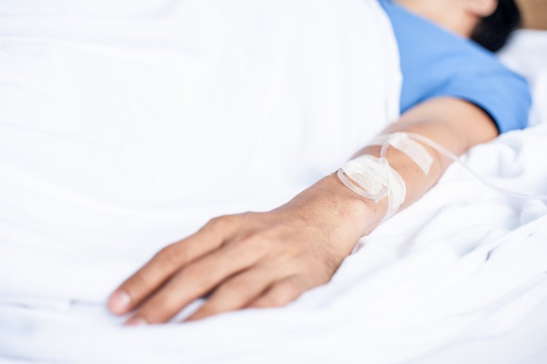 A man in hospital