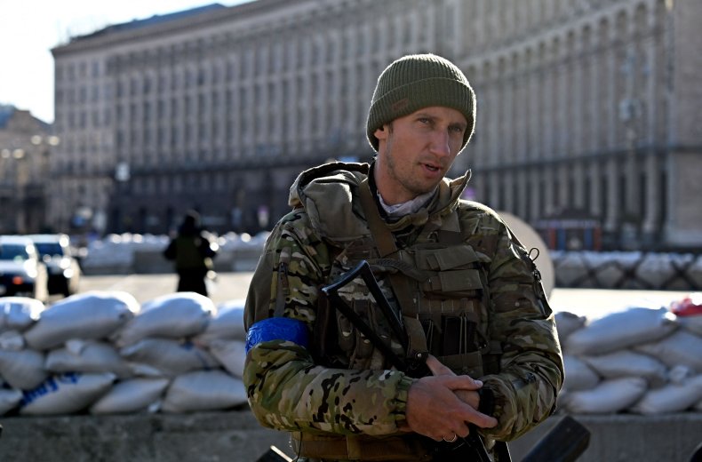 Sergiy Stakhovsky patrolling Kyiv