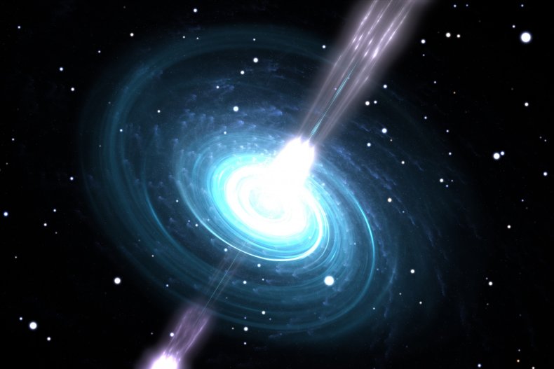 Artist's illustration of a pulsar