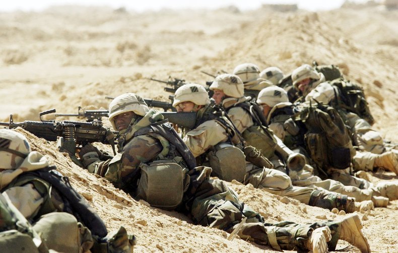 Coalition Forces Move Through Southern Iraq