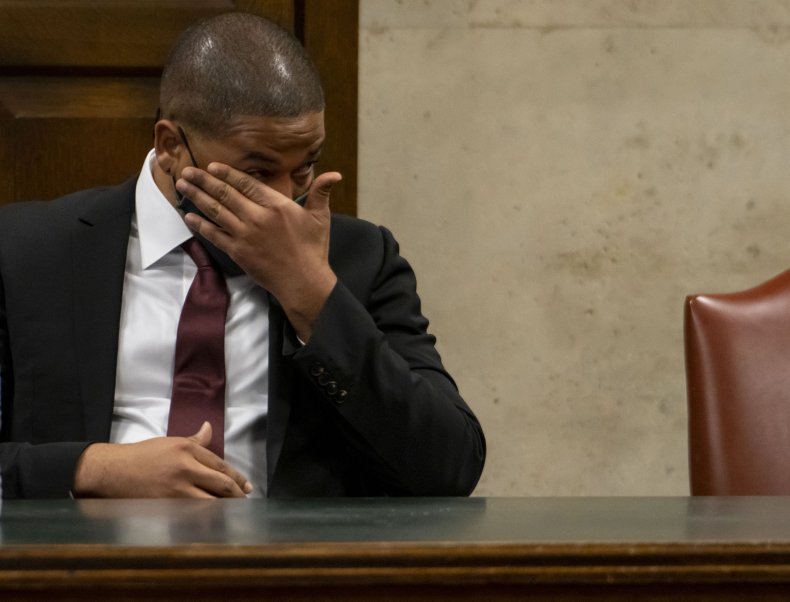 Jussie Smollett emotional