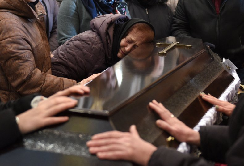Ukraine troops death funeral