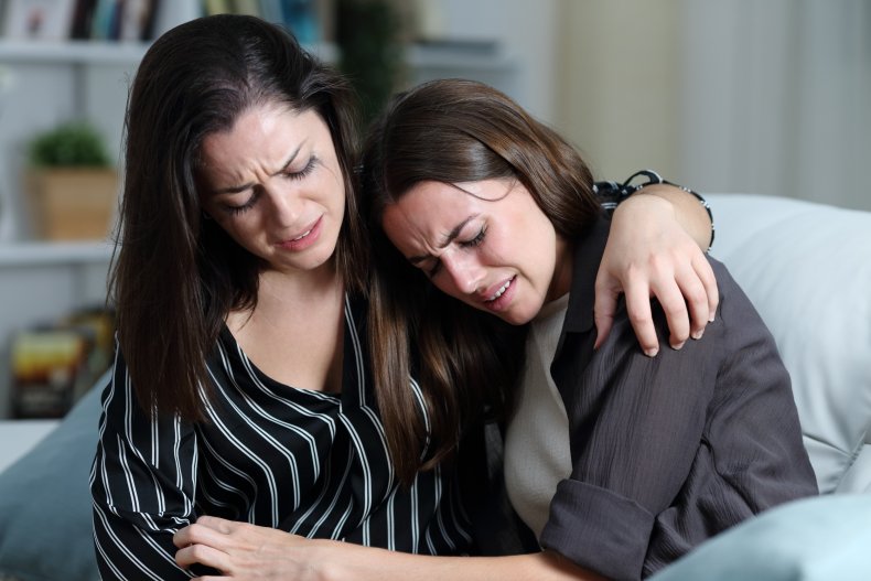 Women crying