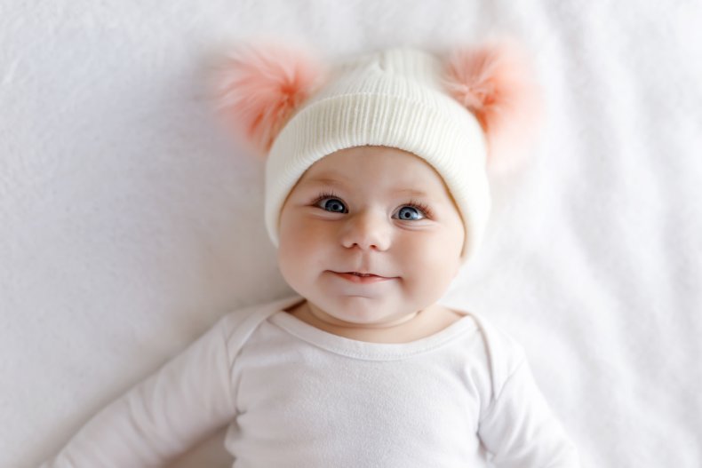 Baby girl with hat