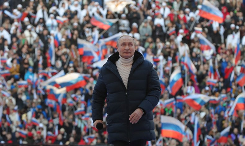 Vladimir Putin at Rally
