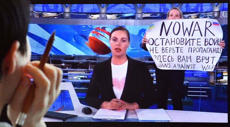 Marina Ovsyannikova worries for children's safety