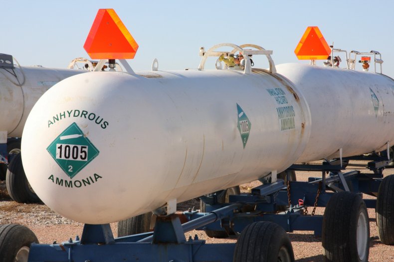 Ammonia container