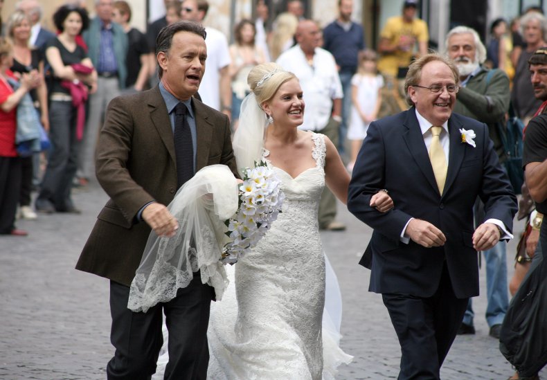 Tom Hanks with Italian bride