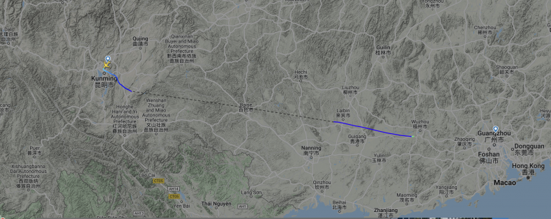 FlightRadar24 China Eastern plane crash