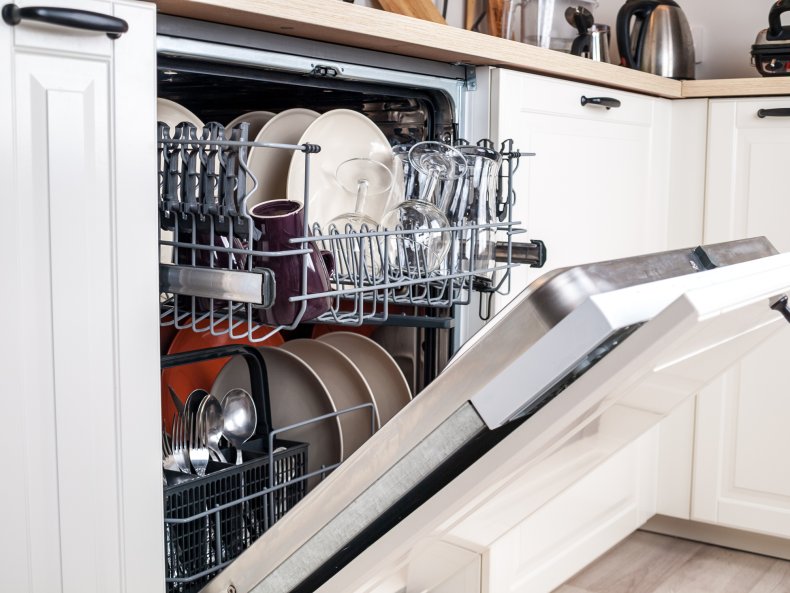 Woman goes viral for dishwasher hack