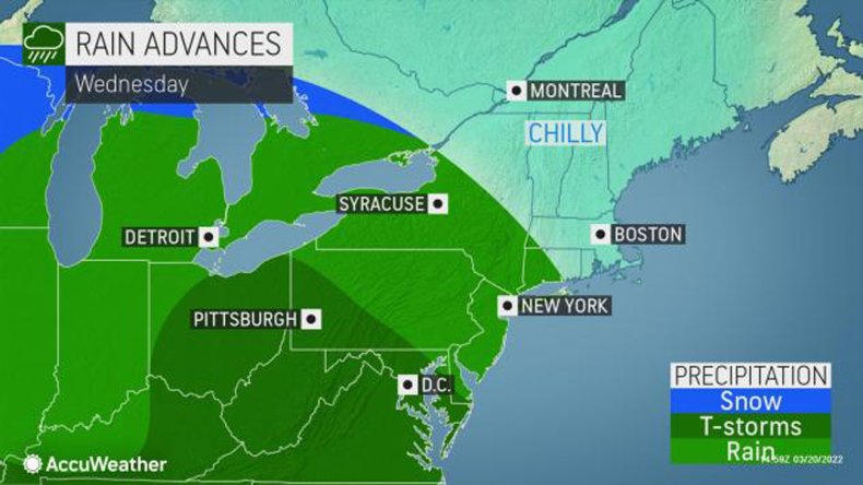 Northeast rain
