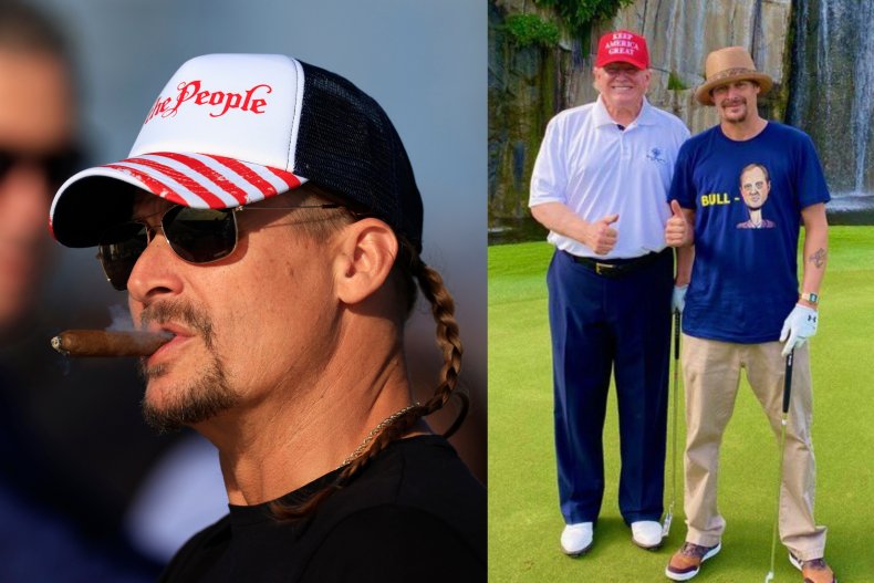 Kid Rock and Donald Trump golf