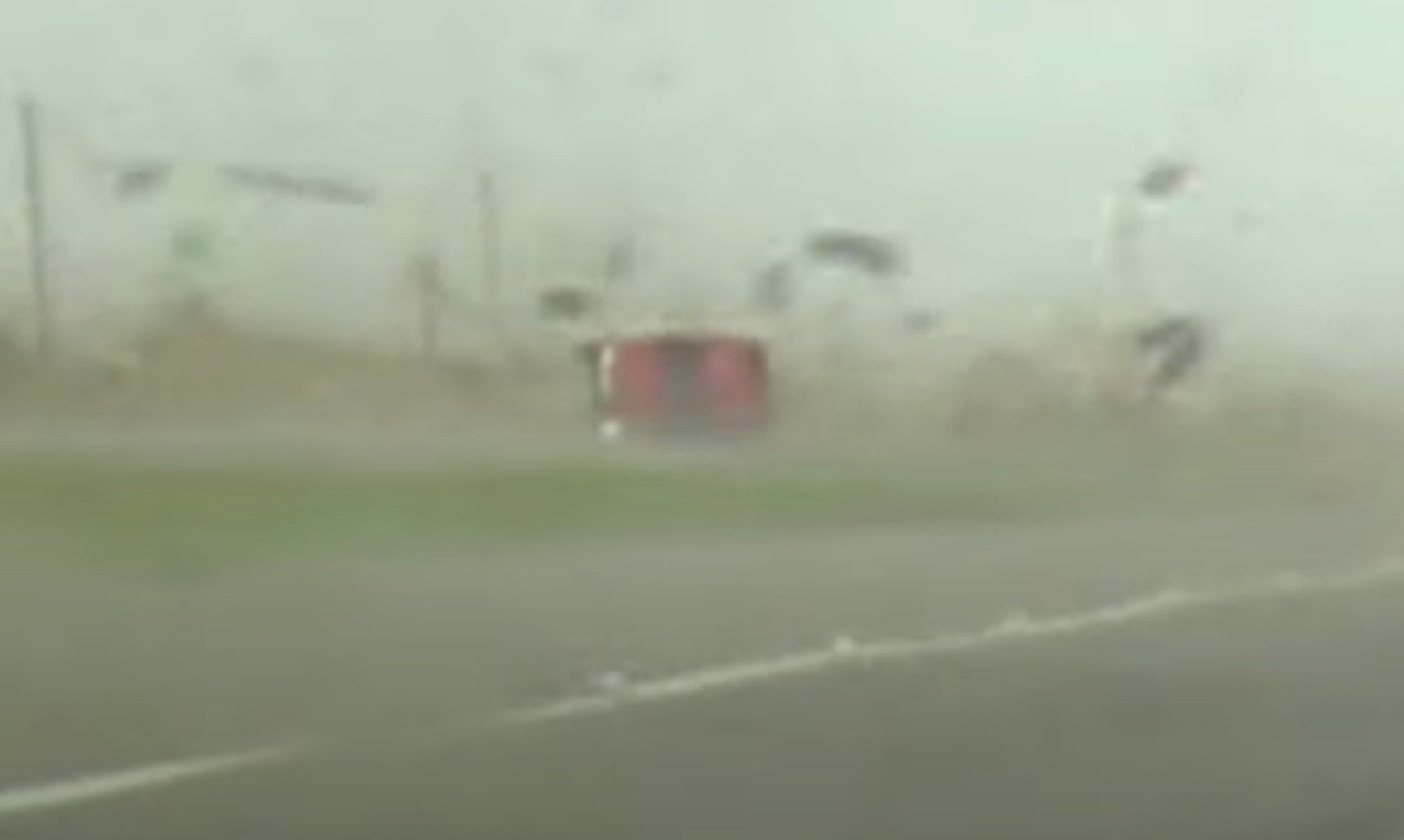 Texas Tornado Video Showing Red Truck Caught in Twister Viewed 1M Times