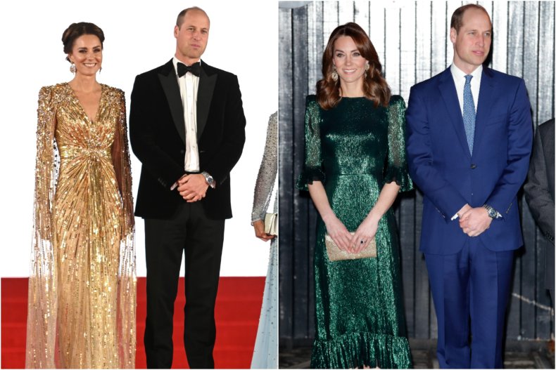 Kate Middleton Sparkling Eveningwear
