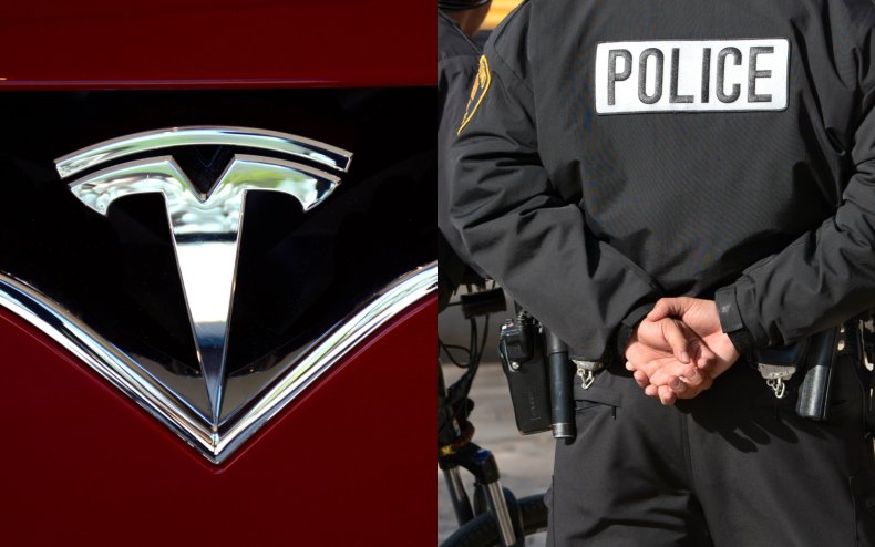 Tesla and police