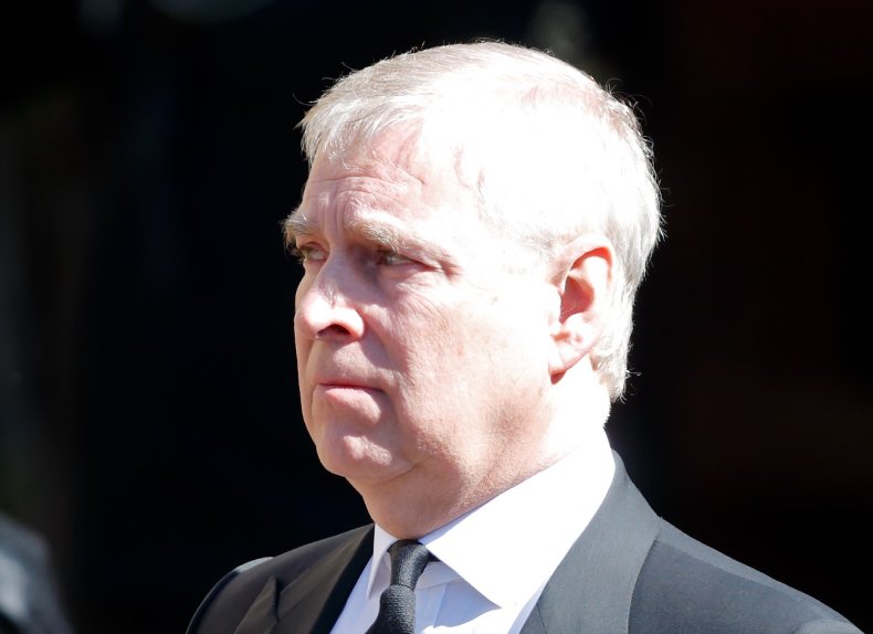 Prince Andrew Attends Philip Funeral