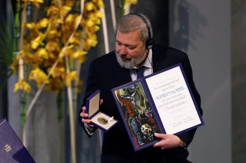 Nobel Peace Prize laureate Dmitry Muratov