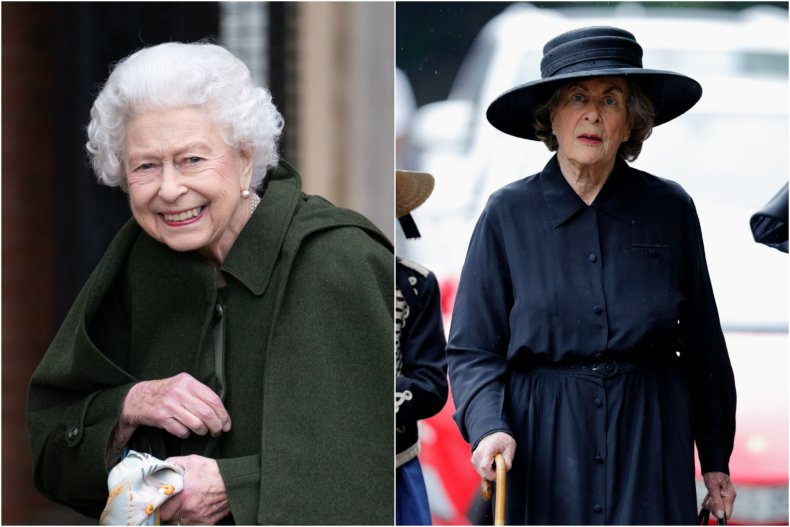 Queen Elizabeth II and Pamela Hicks