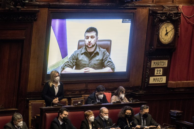 Ukrainian President Volodymyr Zelensky
