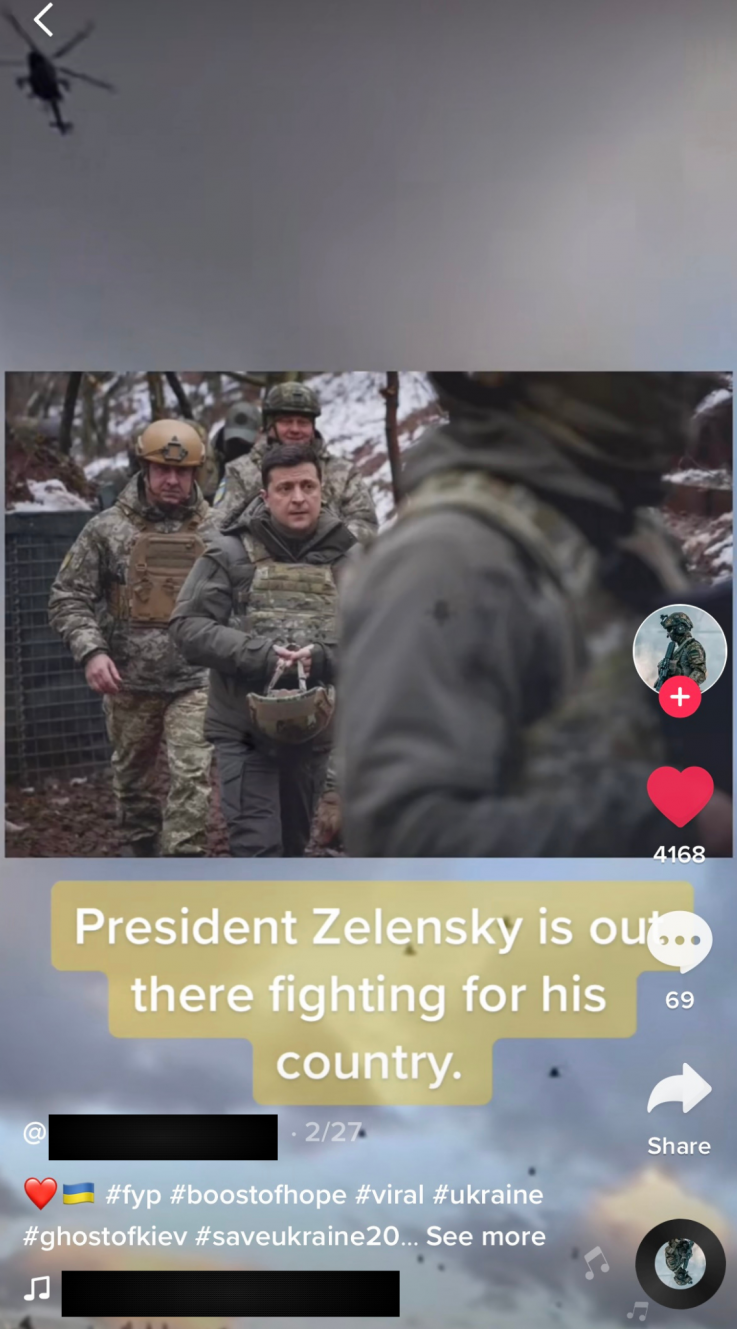 TikTok Zelensky