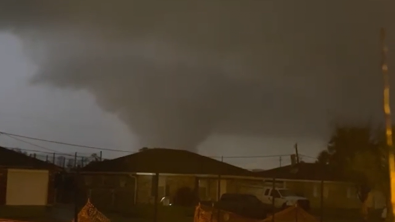 Tornado touchdown near New Orleans