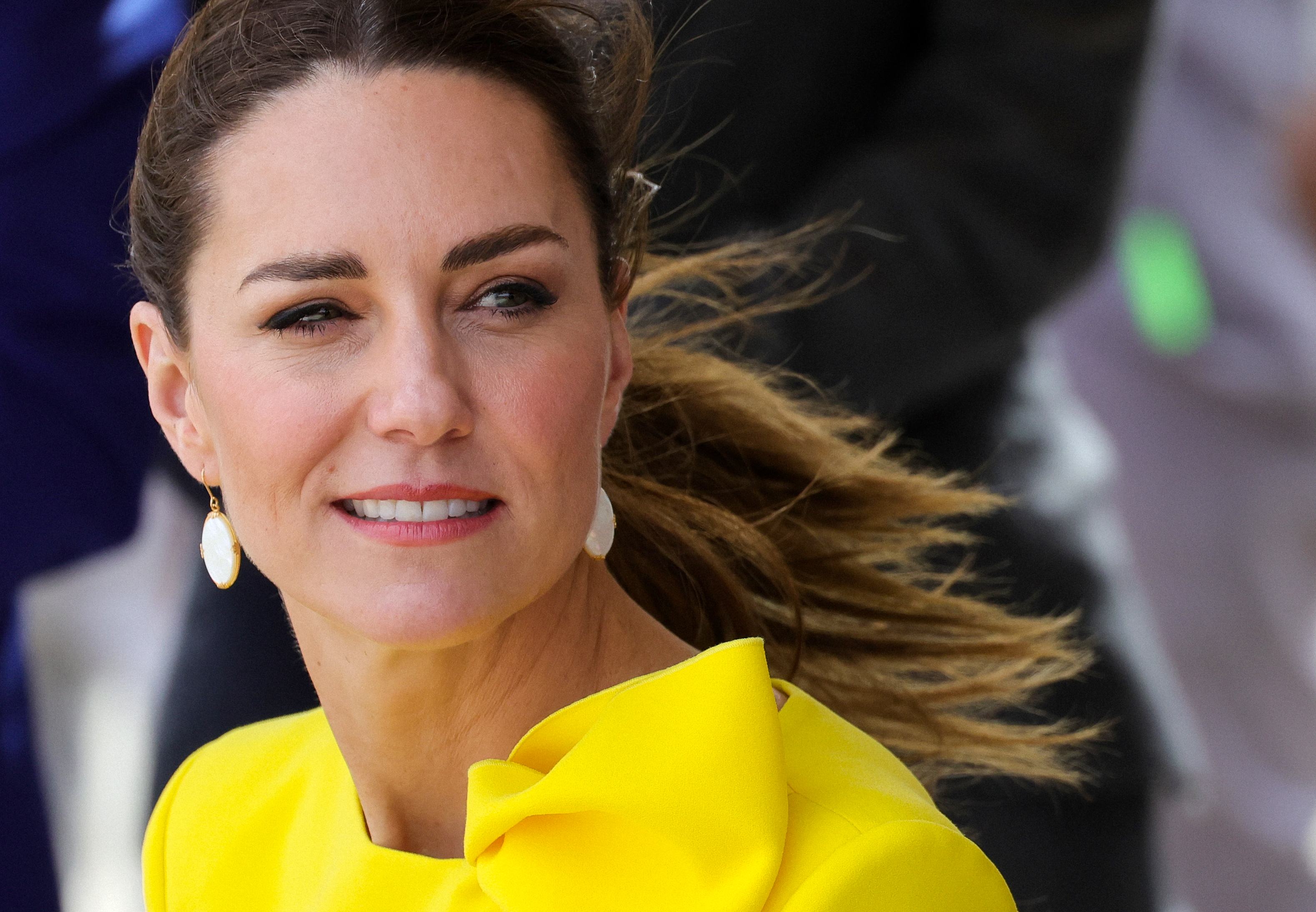 Kate Middleton wears colourful vintage dress to visit Trench Town