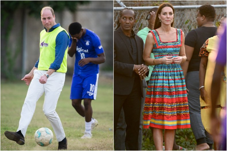 Kate Middleton Prince William Football Trenchtown
