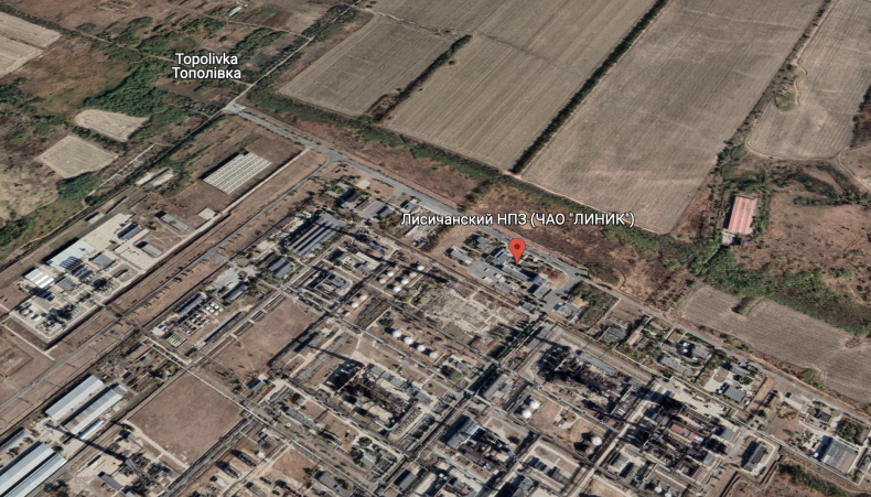 Luhanks Oil Refinery Ukraine Russia
